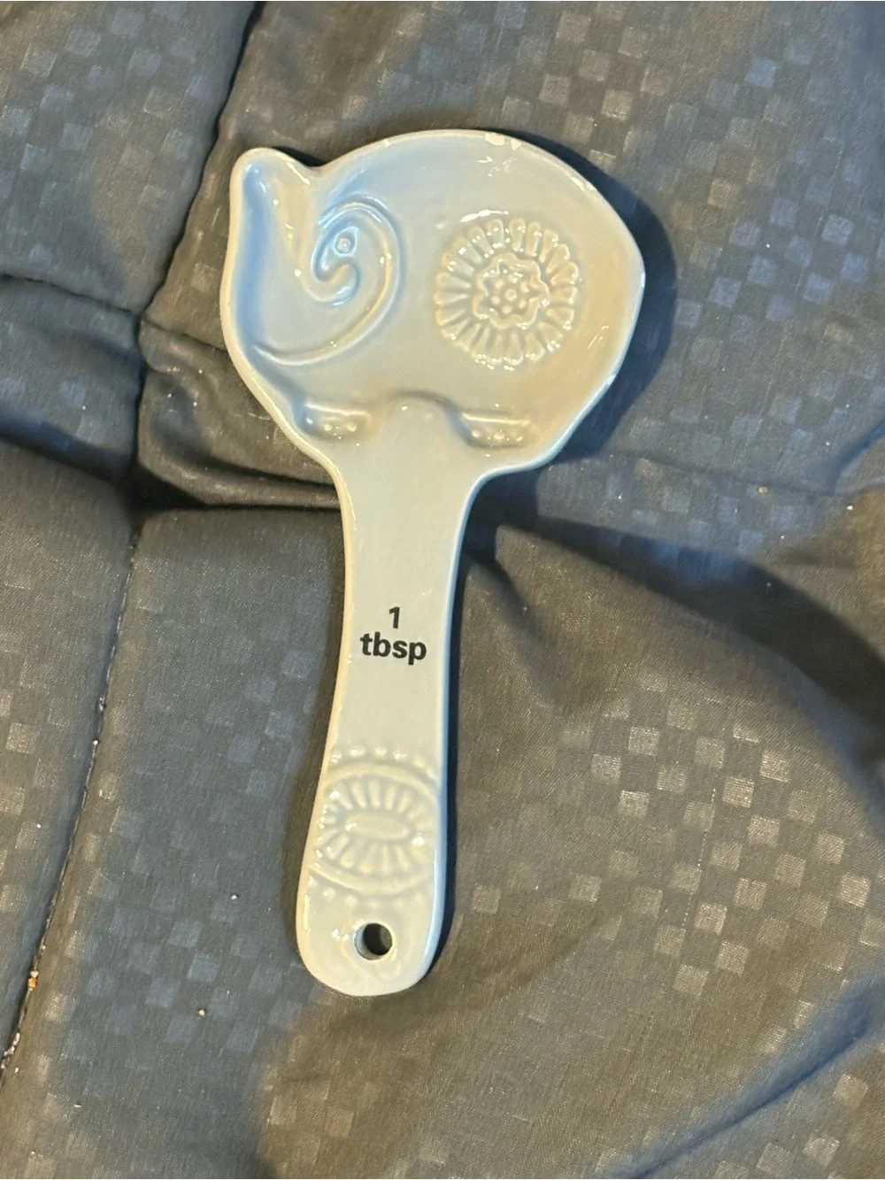 Gray Elephant Ceramic Measuring Spoon Set - 4 Piece